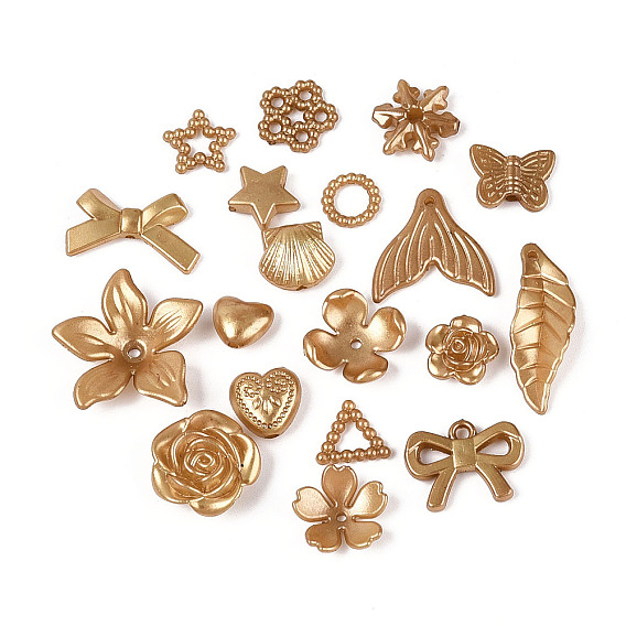 Пластиковые бусины abs, разнообразные