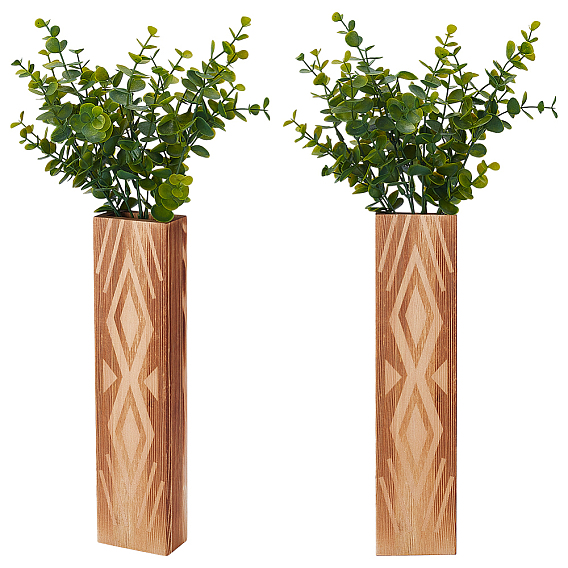 Прямоугольная настенная ваза из богемской сосны, для домашнего декора