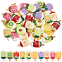 40 шт 10 цвета смоляных кабошонов, имитация еды, ледяная присоска