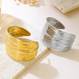 304 женские браслеты-манжеты из нержавеющей стали, лист