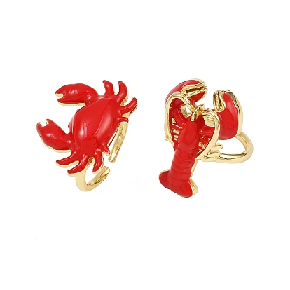 Латунные эмалевые манжеты для женщин, золотые