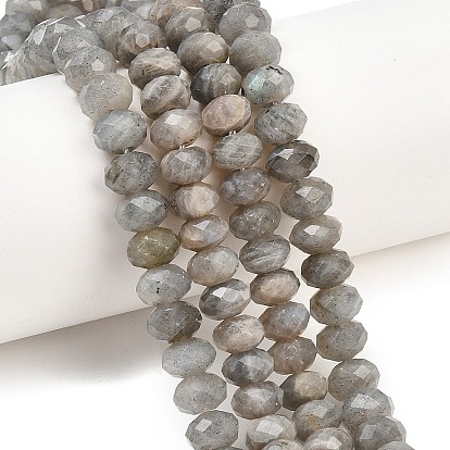 Природные лабрадорита бисер нитей, рондель, граненые