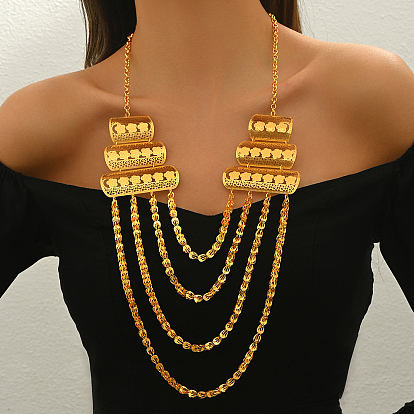 Изысканные многослойные ожерелья-нагрудники с кисточками и цветами в ближневосточном стиле для женщин