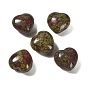 Natural Dragon Blood Heart Love Stone, Healing Pocket Palm Stone for Reiki Balancing