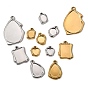 304 inoxydable supports cabochons Pendentif en acier