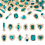 48шт 12 стили сплав горный хрусталь кабошоны, украшения для ногтей, разнообразные