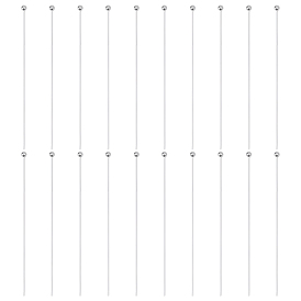 20 шт. 925 булавки с шаровидной головкой из стерлингового серебра, с замшевой тканью из поликарбоната квадратной серебряной полировальной салфеткой