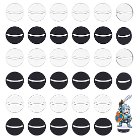 40 шт. 2 цветная акриловая подставка для карточек, плоско-круглые