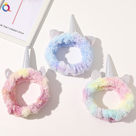 Color-changing Unicorn Headband with Cute Ice Cream Design for Women's Hair Accessories