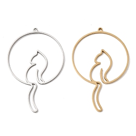 304 подвески из нержавеющей стали, кошка с подвеской-кольцом, без свинца, без кадмии и без никеля