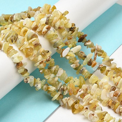 Natural Yellow Opal Chip Beads Strands