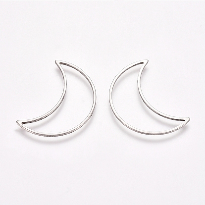 304 нержавеющей стали связывающий кольца, для изготовления ювелирных изделий, луна