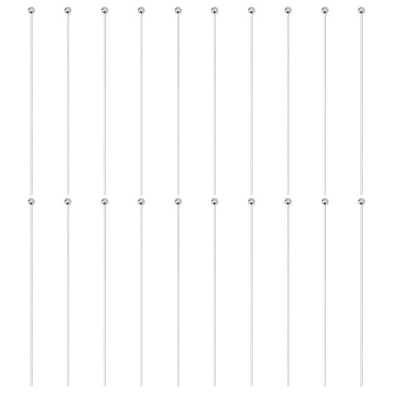 20 шт. 925 булавки с шаровидной головкой из стерлингового серебра, с замшевой тканью из поликарбоната квадратной серебряной полировальной салфеткой