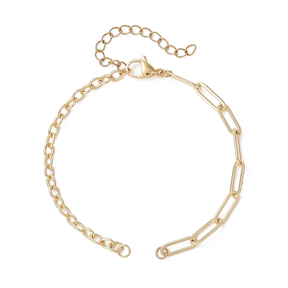 Изготовление браслетов из латуни с комбинированными цепочками