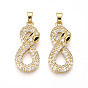 Латунные микро проложить кубического циркония подвески, без кадмия и без свинца, змеиные чары
