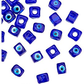 Ручная работа сглазная лампа европейские бисер, бусины с большим отверстием, кубические