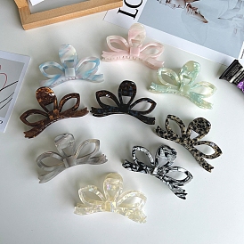 Заколки для волос в форме когтей из ацетата целлюлозы, аксессуары для волос для женщин и девочек, бантом