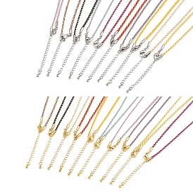 2мм нейлоновый плетеный шнур для изготовления ожерелий, с латунными выводами и 202 застежками из лобстера из нержавеющей стали, долговечный, стойки покрытие
