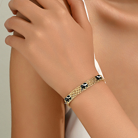 Браслеты из железной пантеры, эмалевые украшения в виде слона для женщин