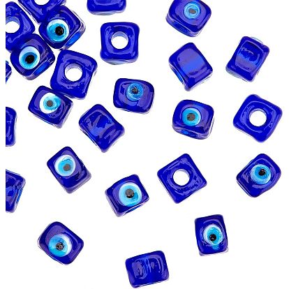 Ручная работа сглазная лампа европейские бисер, бусины с большим отверстием, кубические