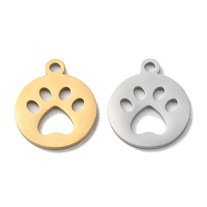 Ионное покрытие (ip) 304 брелоки из нержавеющей стали, ручная полировка, отпечаток лапы