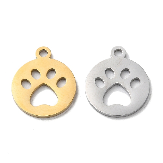 Ионное покрытие (ip) 304 брелоки из нержавеющей стали, ручная полировка, отпечаток лапы