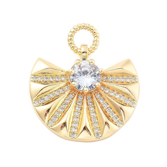 Подвески из латуни микропаве с фианитами и стеклом, фанатские прелести, без кадмия, без никеля и без свинца, реальный 18 k позолоченный