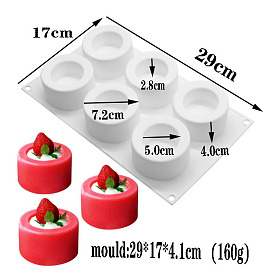 Food Grade Column DIY Silicone Mousse Molds, Fondant Molds, Resin Casting Molds, for Chocolate, Candy Making