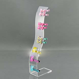Acylic L-Shaped Hair Clip Holders, Hairpin Display Stand