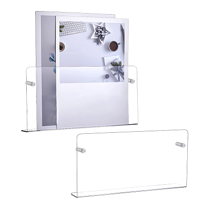 Настенный держатель для книг из акрила, железа и пластика, прямоугольные