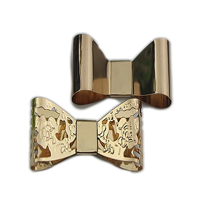 Alloy Bowknot Decorative Buckles, Bag Decorations