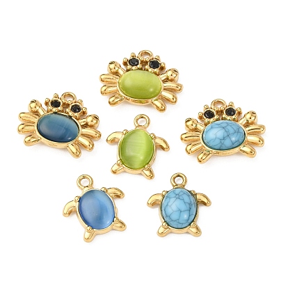 304 подвески из нержавеющей стали, со стеклом и бирюзой