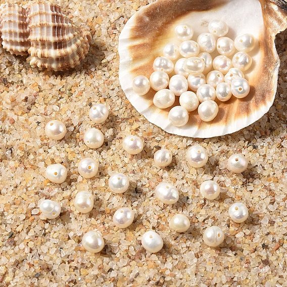10шт. натуральные пресноводные жемчужные бусины, картофель