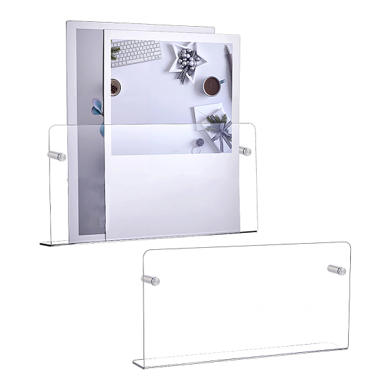 Настенный держатель для книг из акрила, железа и пластика, прямоугольные