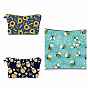 Bees Print Polyester Wallets with Zipper, Change Purse, Clutch Bag for Women, Rectangle
