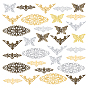 DIY Jewelry Making Kits, including 120Pcs 12 Styles Alloy & Iron Filigree Joiners