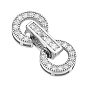 1pc 925 застежки из стерлингового серебра, кольцо, с кристально горный хрусталь, 1 с тканью для полировки ПК