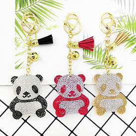 Cute Cartoon Panda Keychain Pendant Tassel Bag Charm Bear Animal