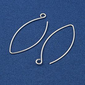 925 Sterling Silver Earring Hooks, Marquise Ear Wire