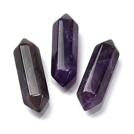 Natural Amethyst Double Terminated Points, Faceted