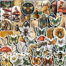 50Pcs Paper Stickers Self-Adhesive Stickers, for DIY Photo Album Diary Scrapbook Decoration