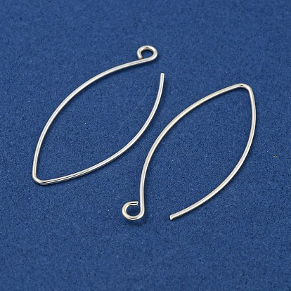 925 стерлингового серебра серьги крюков, маркиза ушная проволока