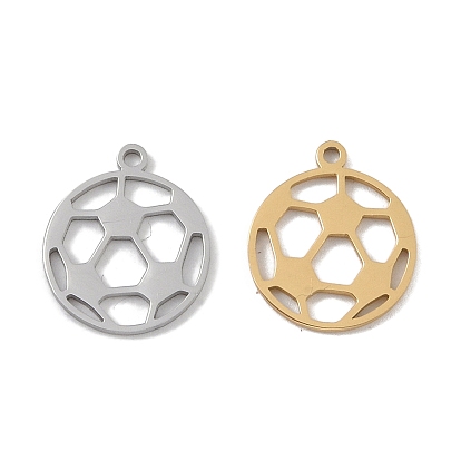 304 подвески из нержавеющей стали, лазерная резка, полый футбольный шарм