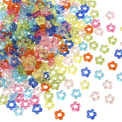 300шт. прозрачная акриловая рамка из бусин, цветок