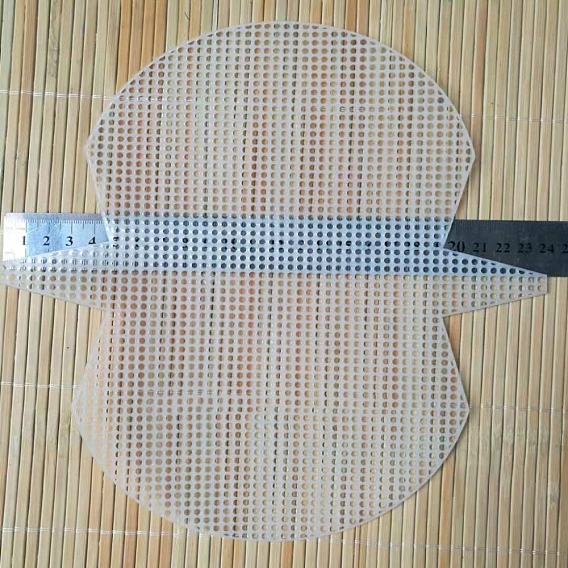 DIY Shell-shaped Plastic Mesh Canvas Sheet, for Knitting Bag Crochet Projects Accessories