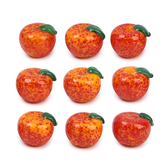 Handmade Lampwork Beads, Apple