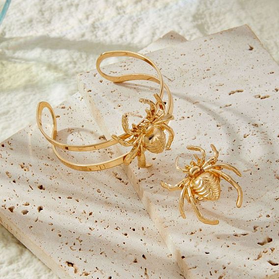 Сплав ювелирных изделий, включая браслеты-манжеты и кольца-манжеты, паук