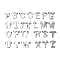 Ion Plating(IP) 304 Stainless Steel Connector Charms, Letter