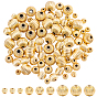 Brass Grooved Beads, Nickel Free, Round