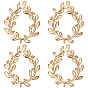 10 шт. латунные подвески для разъемов, венки из оливковых ветвей